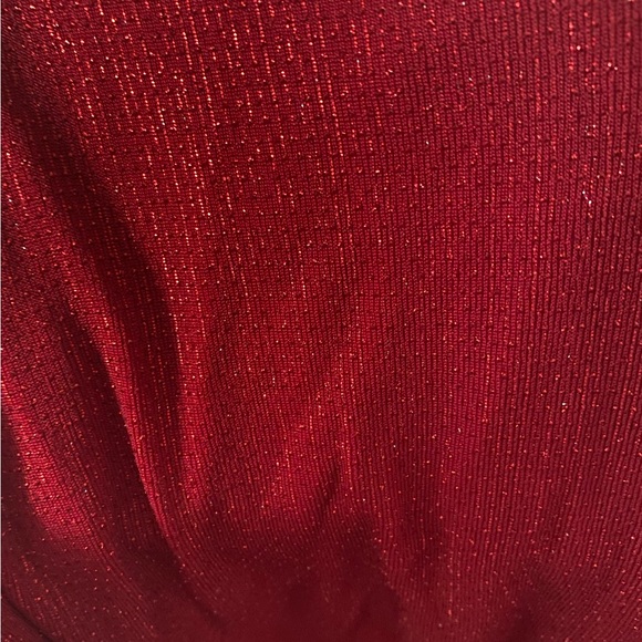 Fashion Nova “Mila Lurex” Maxi Dress Wine Size M - Picture 12 of 15